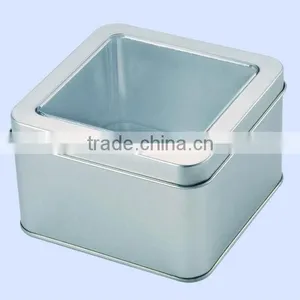 High Quanlity and Newly With Clear Window T-shirt Tin Box thumbnail-1