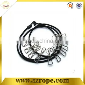 2016 New Style Elastic Clothesline With Clips thumbnail-3