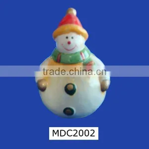 Snowman Ceramic Ornament thumbnail-1