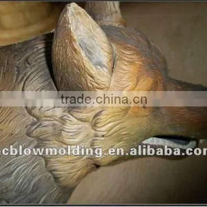 OEM Blow Molding Simulation Animal Lively Plastic Wolf Mould Design thumbnail-5