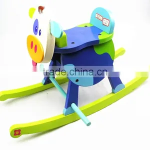 Wooden Rocking Horse Toy Customized Factory thumbnail-4