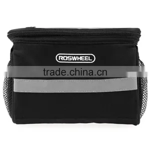 Roswheel Utility Black Bicycle Bag Portable Bike Outdoor Front Frame Tube Handlebar Basket Pannier thumbnail-2