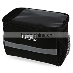Roswheel Utility Black Bicycle Bag Portable Bike Outdoor Front Frame Tube Handlebar Basket Pannier thumbnail-3