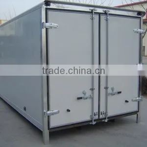 Refrigerated Trailer Truck Bodies/ Reefer Container 30t Flat-panel Semitrailer thumbnail-1