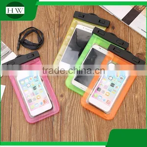 Custom Logo Printed Wholesale Outdoor Beach Bean Pvc Waterproof Gym Sport Cell Mobile Phone Dry Armband Case Arm Band Bag thumbnail-2