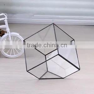 Glass Succulent Pots /decorating Glass Ornaments/hanging Glass Geometric Planter thumbnail-1