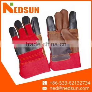 Patched Palm Furniture Leather Gardening Gloves Women thumbnail-1