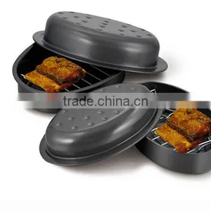 Non-stick Oval Roaster Pot , Baking Pot,Non-stick Pot Set thumbnail-1