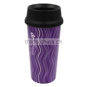 Cheap Coloful Different Types of Coffee Cups With Lid, IML China Custom Plastic Tumbler thumbnail-4
