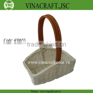 Nice Rattan Flower Basket With Handle for Holiday thumbnail-1