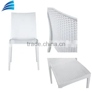 Garden White Stacking Chair thumbnail-3