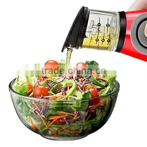 500ml Oil Vinegar Sauce Glass Bottle Pump Spray Container Cruet Condiment Dispenser With Measure Scales Home Kitchen Tools thumbnail-6