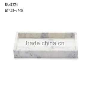 Polisded White Italy Carrara Marble Tray Marble Cheese Tray/Board thumbnail-1