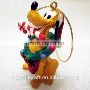 Custom 3d Resin Cartoon Dog Hanging Christmas Ornament thumbnail-1