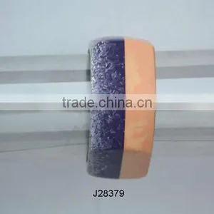 Two Tone Wood and Resin Bracelets Available in Various Colours thumbnail-1