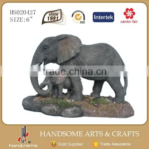 16 Inch Resin Craft Lively Large Animal Elephant Statues thumbnail-2
