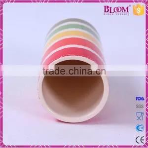Home Decorative Beautiful Round Tall Ceramic Vase thumbnail-2