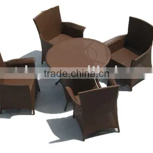 Outdoor Rattan Chair and Table or Wicker Dining Set thumbnail-1