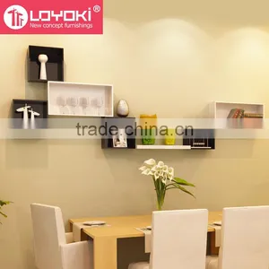 Hot Sale Wall Storage Wall Organizer MDF Square Mount Cube Shelf for DIY Home Decoration thumbnail-3