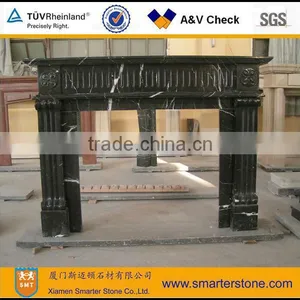 Black Marble Electrical Fireplace thumbnail-1
