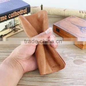 Portable Genuine Leather Pouch Smart Phone Case With Earphone for Iphone 7/7 Plus thumbnail-4