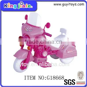 Pink Plastic B/O Toy Motorcycle for Girls thumbnail-1
