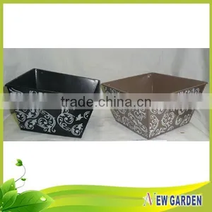 Innovative Indoor Decoration Dark Brown Flower Pots,Different Shapes Planter thumbnail-2