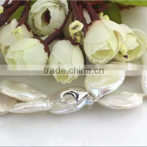 14mm Necklace and Bracelet Freshwater Pearl Set thumbnail-2