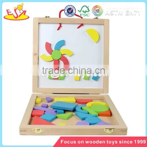 Wholesale Fashion Wooden Magnetic Blocks Toy Superior Quality Wooden Baby Puzzle Block Toy W14A098 thumbnail-1