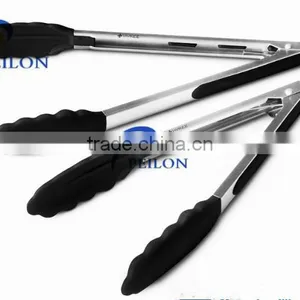 Stainless Steel Kitchen Tongs BBQ Silicone Tongs thumbnail-1