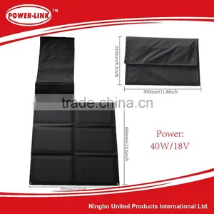 40W18V Wholesale Portable Sunpower Folding Solar Panel ,Folding Monocrystal Solar Charger,for Car ,boat,laptop thumbnail-1