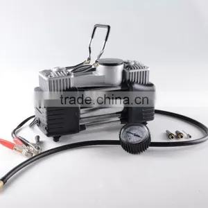 S80313 12 Volt Electric Double Cylinder Air Compressor With Gauge for Bike/Auto thumbnail-1