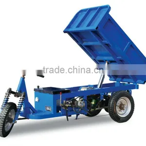Electrical Tricycle for Fruit/Electro Three Wheel Motorcycle Power Driven Vehicle Hydraulic Dump Truck thumbnail-1