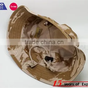 Camo Bucket Hat With String thumbnail-2