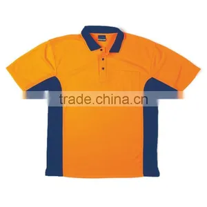 Polyester Quick Dry Fit Workwear T-shirt hi Vis S/S Sports Polo thumbnail-2