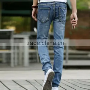 European Casual Straight Slim Fit Jeans for Men, Plus Size Men Jeans thumbnail-2