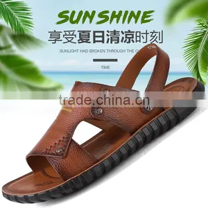 Good Quality Summer Kids Leather Sandals for Boys Girls, Children Beach Genuine Leather Sandals Shoes thumbnail-1