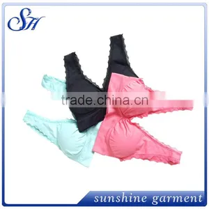 2015 New Style Seamless Wholesale Yoga Sports Women Sexy Nude Bra thumbnail-1
