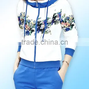 Women Casual Clothing Sets Jogging Printing Track Suit Home Dress OEM China thumbnail-1
