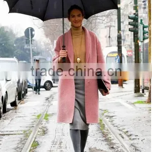 Hot Sale Fashion Design Light Pink Winter Women Coat Coat Women thumbnail-1
