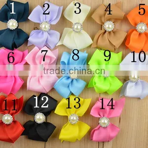 China Factory Cheap Pink Lace Ribbon DIY Clothes Accessory Bowknot for Kid thumbnail-1