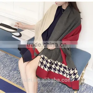 Winter ImitatiOn Cashmere Shawl Fashion Star With The Scarves Long Thermal Print Women Muffler Women Neckerchief thumbnail-4
