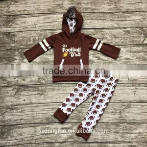Fooball Kids Clothes Baby Boy Hoodie Outfits 2 Pcs 2016 Winter Clothes For Children thumbnail-1