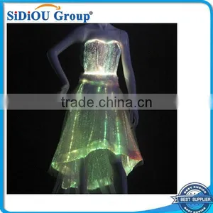 Popular Ball Gown Fiber Optic Led Light Mini Evening Dress 2014 thumbnail-1