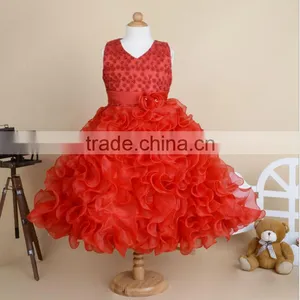 2016 Walson Girls Bridesmaid Dress Kids Princess Wedding Summer Party thumbnail-4