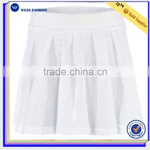 Custom White 100%polyester Stripe Casual Wear Tennis Skirt Wear thumbnail-2