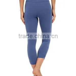 Custom Solid Color Shinny Yoga Pants Tight Sport Running Pants for Women thumbnail-3