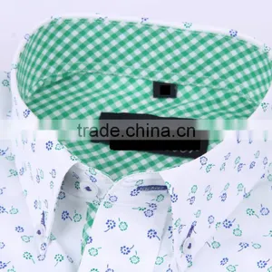 New Design Men's Long Sleeve Slim Fit Shirt With Contrast Collar and Cuff thumbnail-3