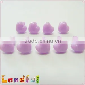 12mm Lavender Purple Plastic Heart Nose Amigurumi Nose Craft Animal Nose thumbnail-1