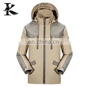 Mens Winter Breathable Waterproof Hiking Jacket With Pockets thumbnail-1